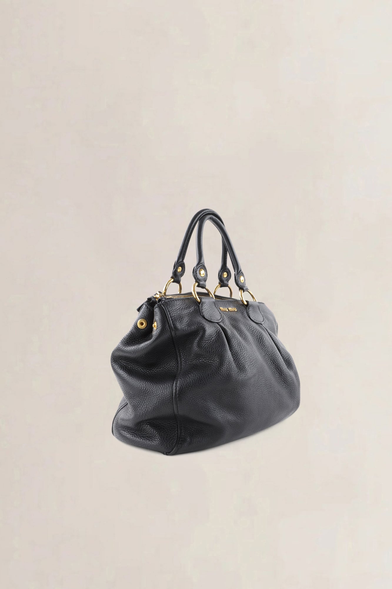 Miu Miu Black Leather Crossbody Bag