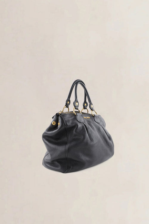 Miu Miu Black Leather Crossbody Bag