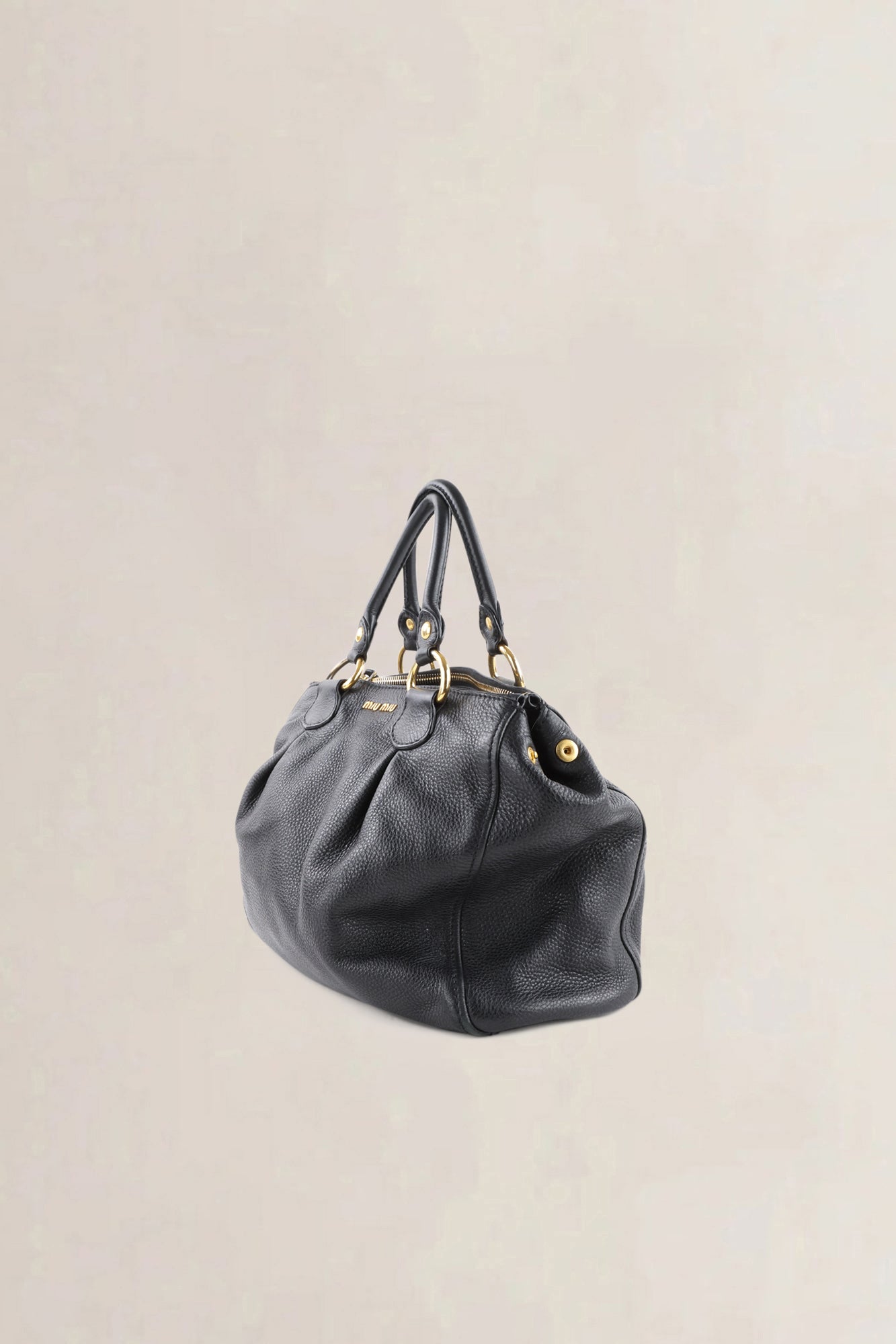 Miu Miu Black Leather Crossbody Bag