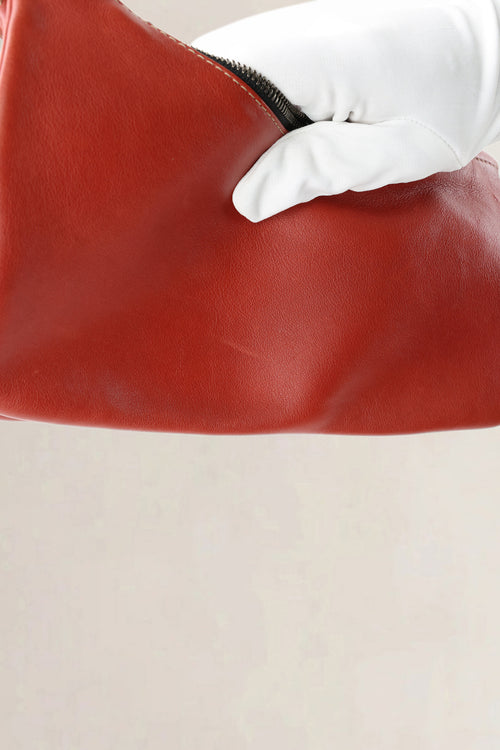 Deux De Delvaux Red Shoulder Bag