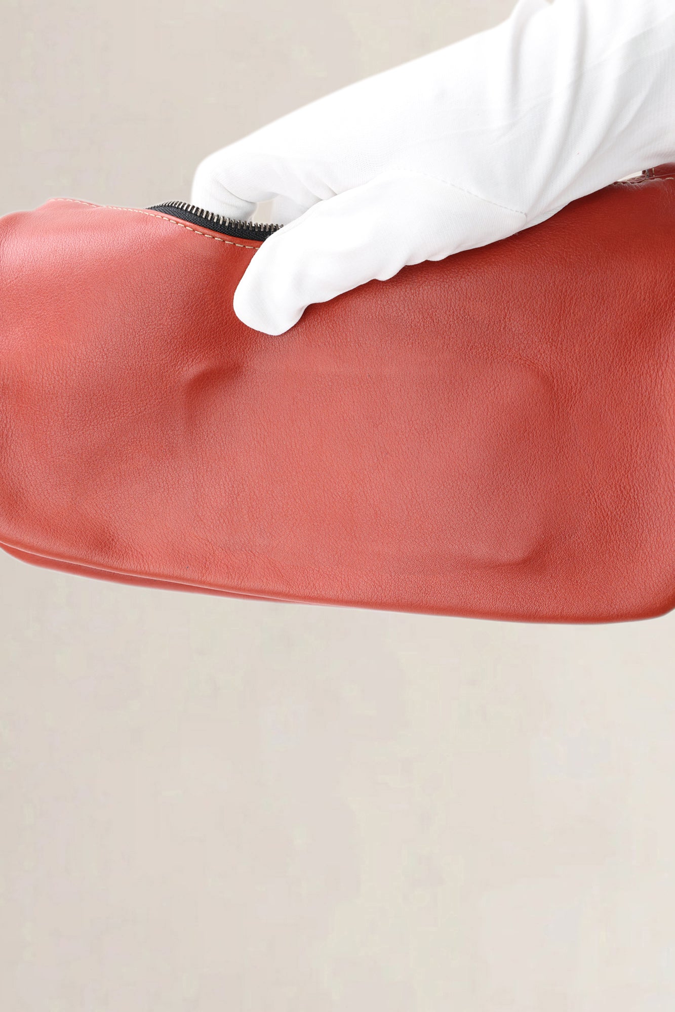 Deux De Delvaux Red Shoulder Bag