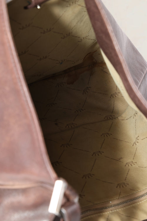 Delvaux Brown Louise Shoulder Bag
