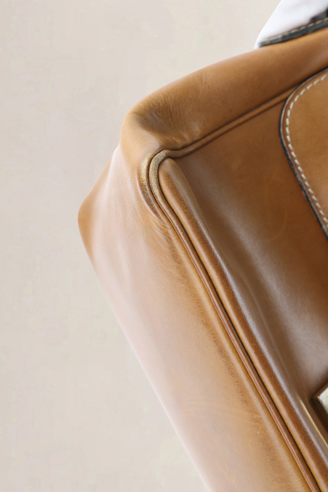 Delvaux Brown Leather Poirier Crossbody Bag