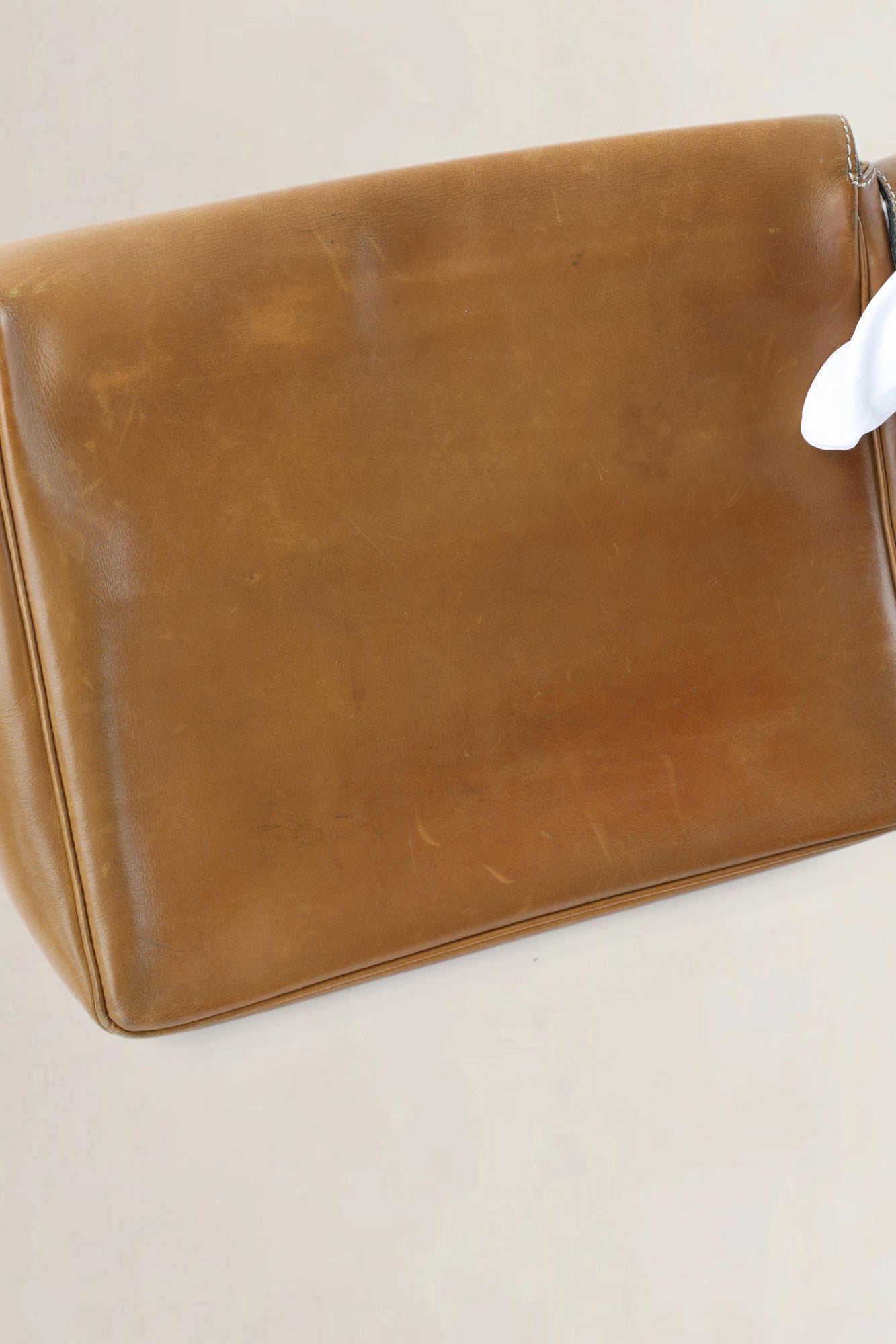 Delvaux Brown Leather Poirier Crossbody Bag