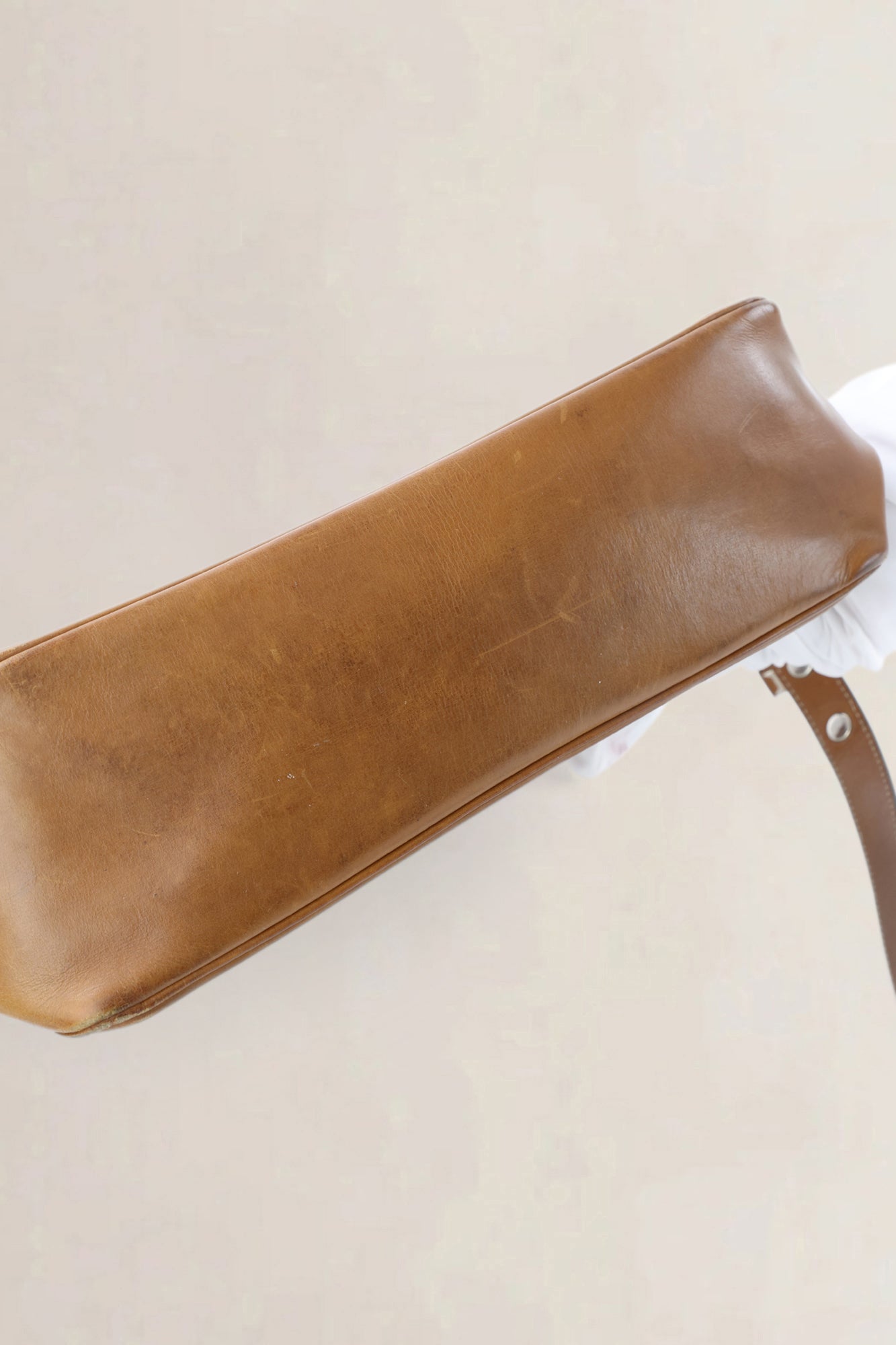 Delvaux Brown Leather Poirier Crossbody Bag
