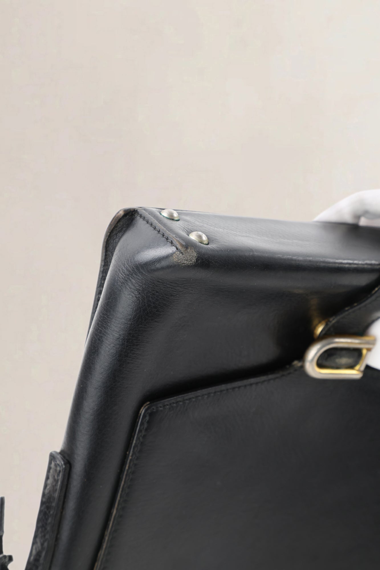 Delvaux Black Leather Crossbody Bag