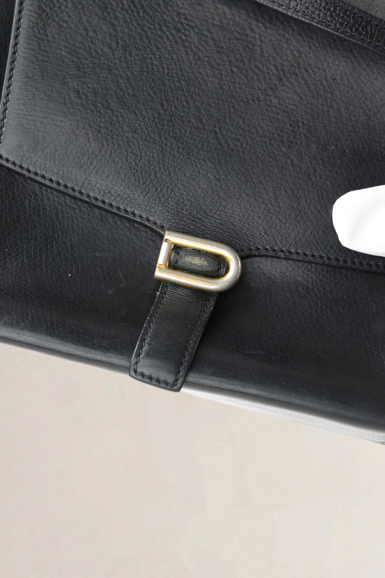 Delvaux Black Leather Crossbody Bag