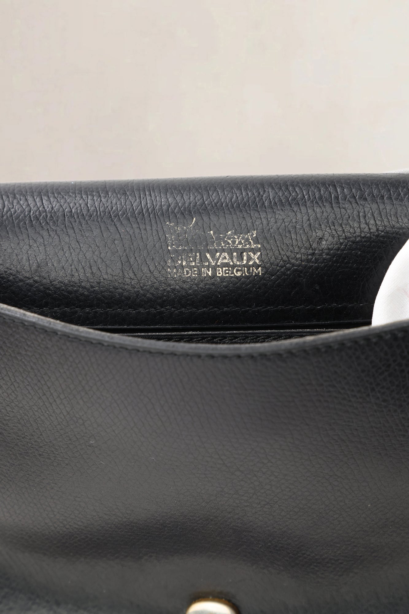 Delvaux Black Leather Crossbody Bag