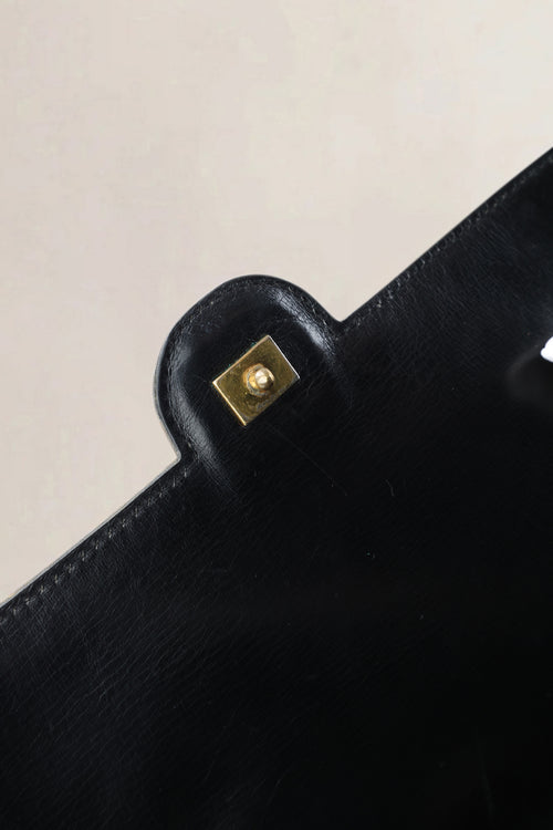 Delvaux Black Leather Crossbody Bag