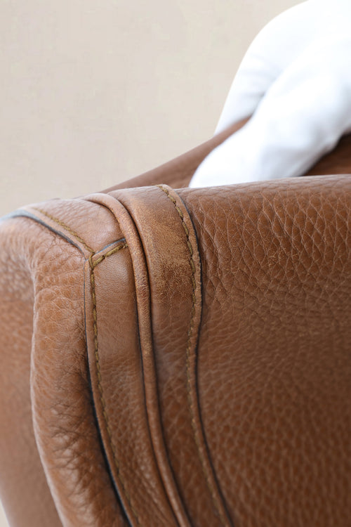 Gucci Brown Pebbled Leather Bella Top Handle Bag