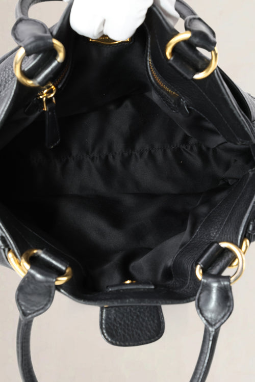 Miu Miu Black Leather Crossbody Bag