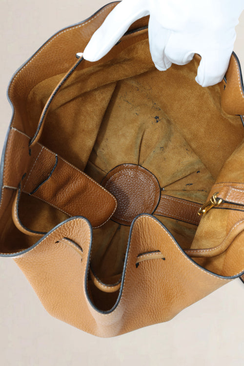 Delvaux Brown Tabarin PM Crossbody Bag