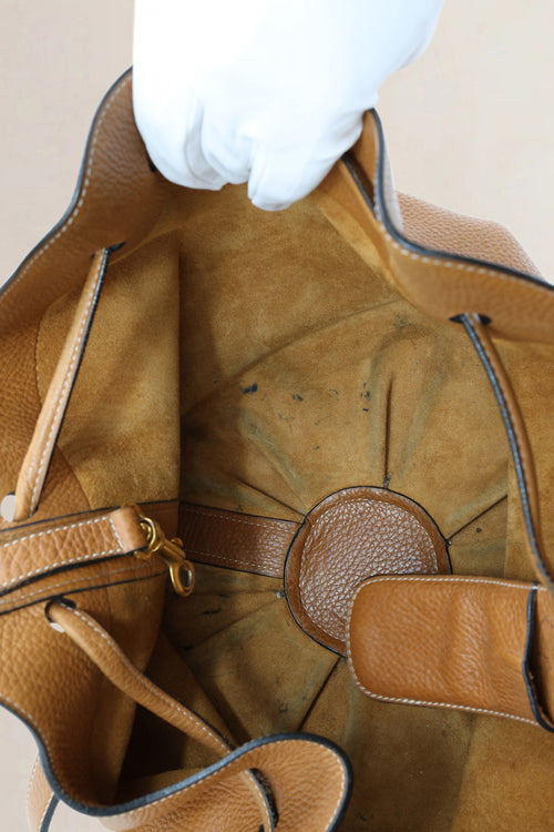 Delvaux Brown Tabarin PM Crossbody Bag