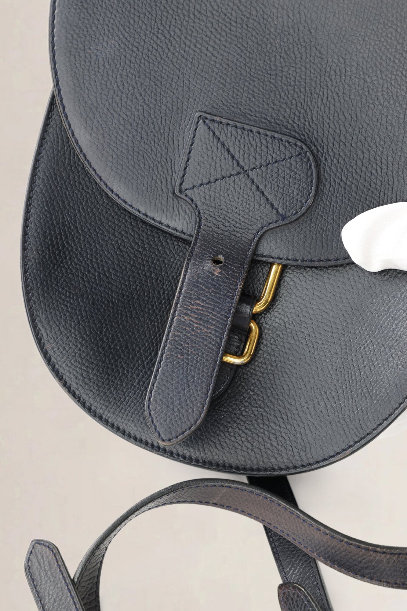 Delvaux Black Leather Crossbody Bag