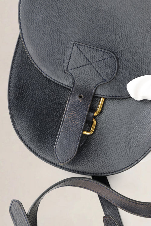 Delvaux Black Leather Crossbody Bag