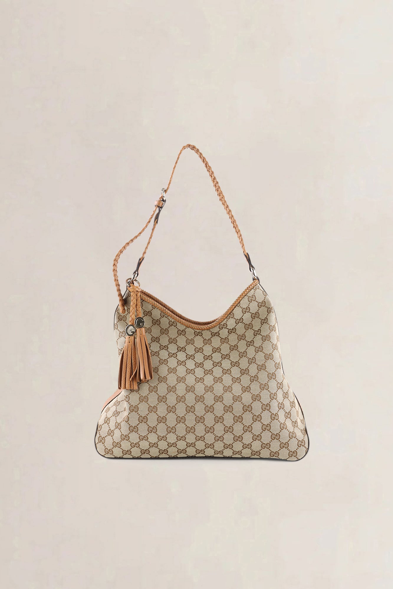 Gucci Brown GG Canvas Marrakech Hobo Shoulder Bag