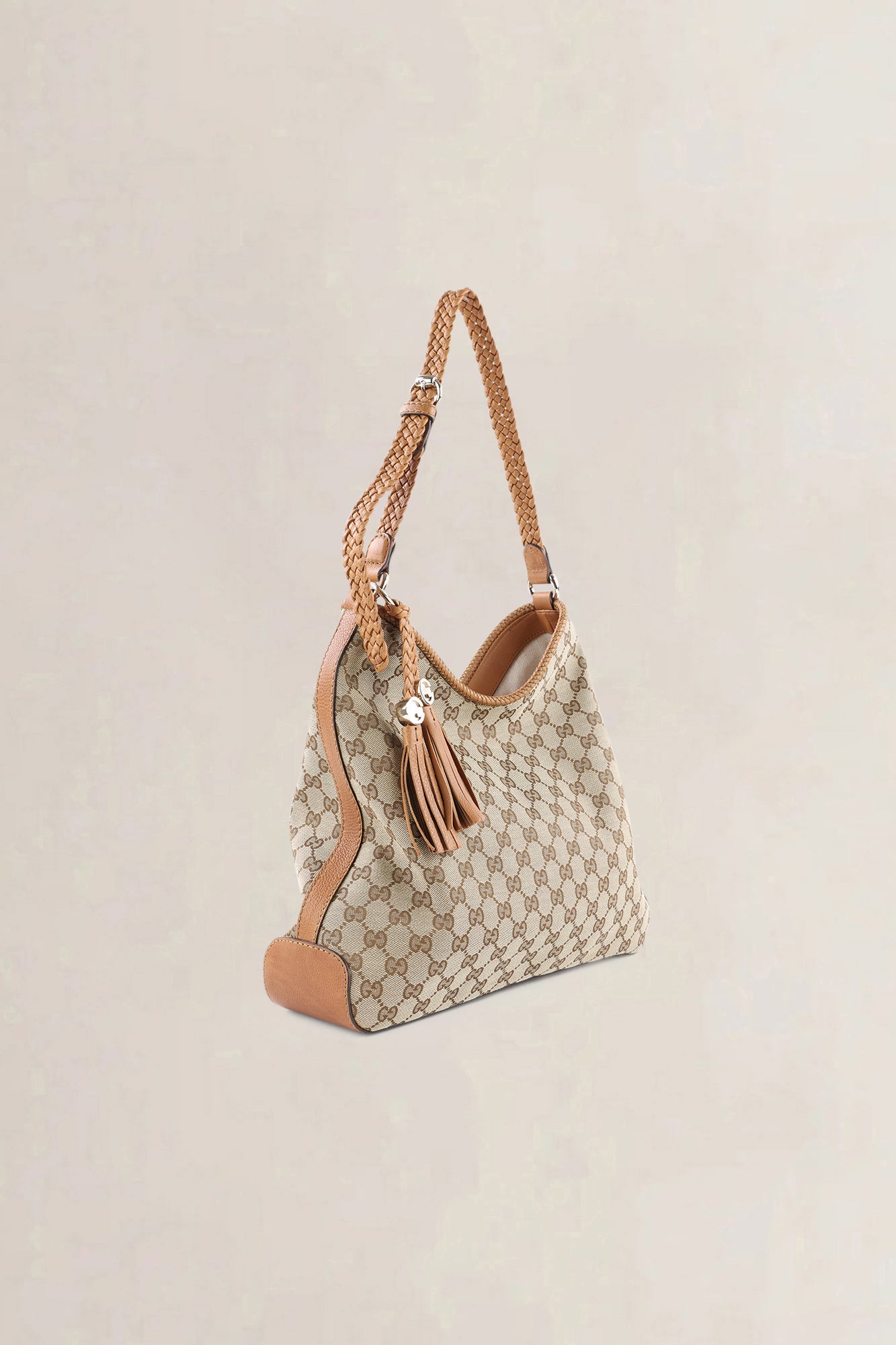 Gucci Brown GG Canvas Marrakech Hobo Shoulder Bag