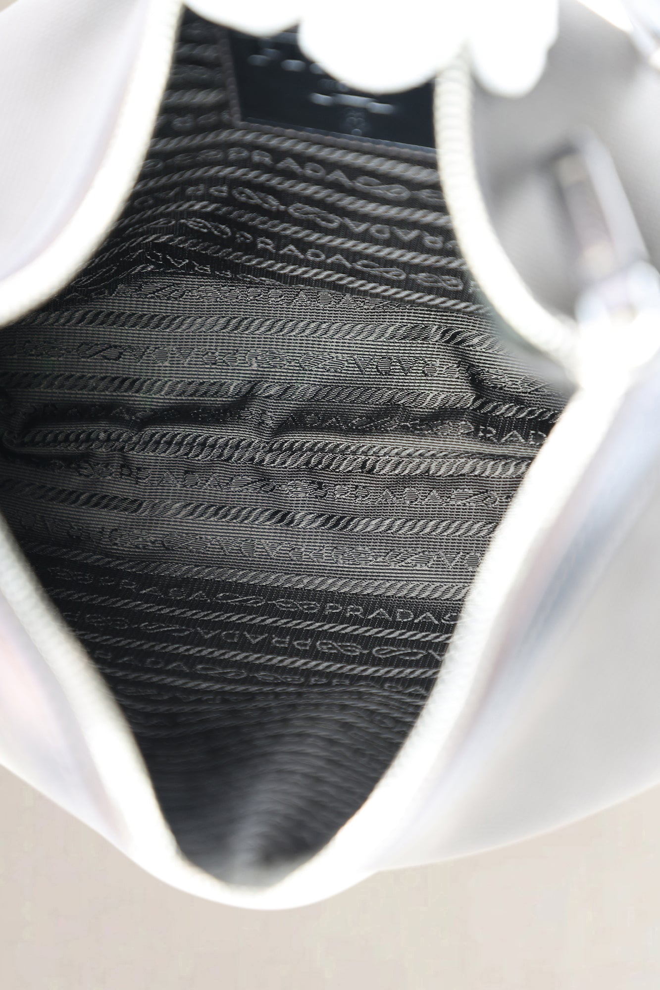 Prada Black Jacquard Shoulder Bag