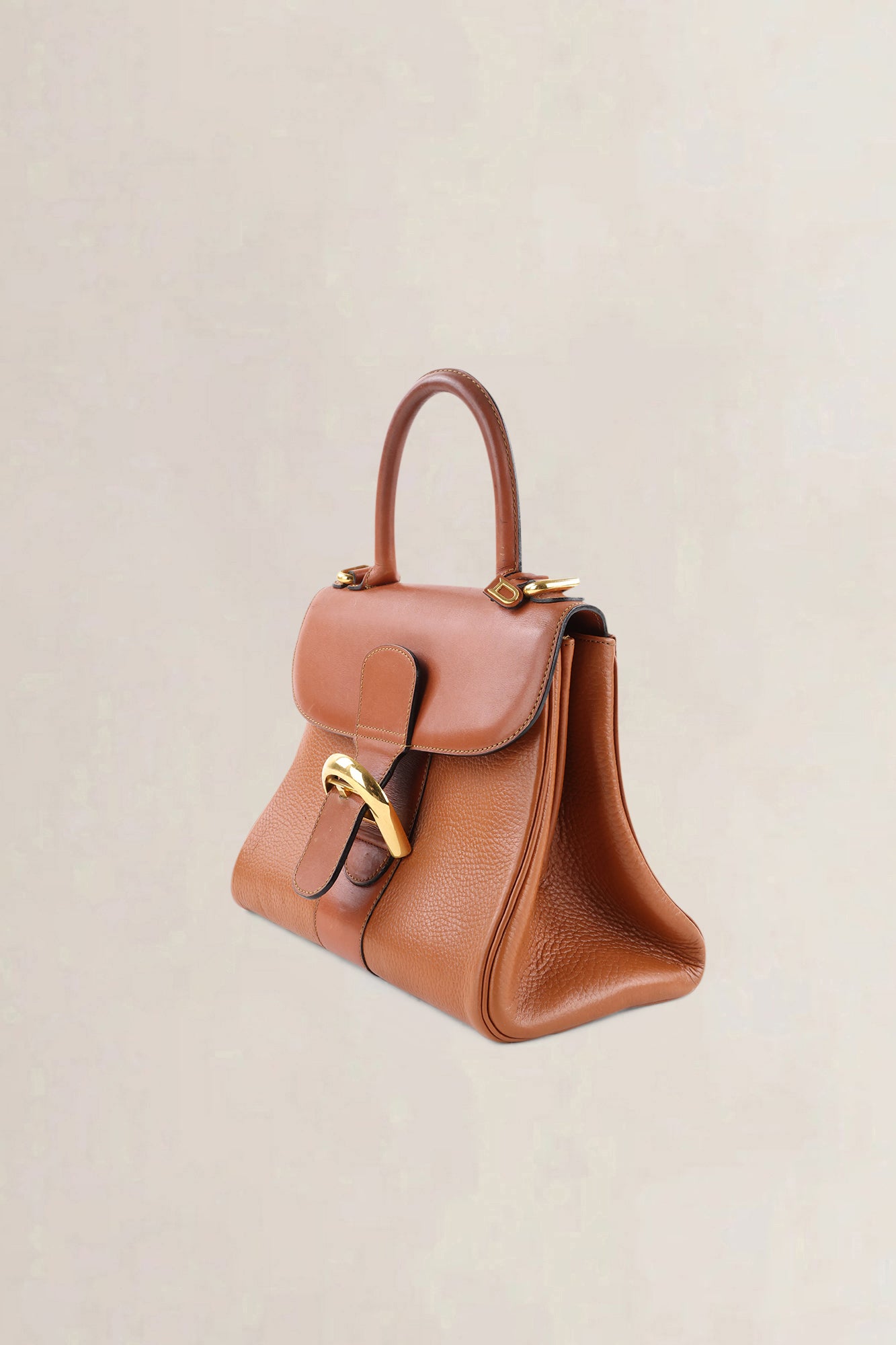 Delvaux Camel Jumping Calf Brillant PM Crossbody Bag