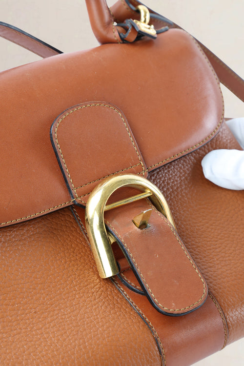 Delvaux Camel Jumping Calf Brillant PM Crossbody Bag