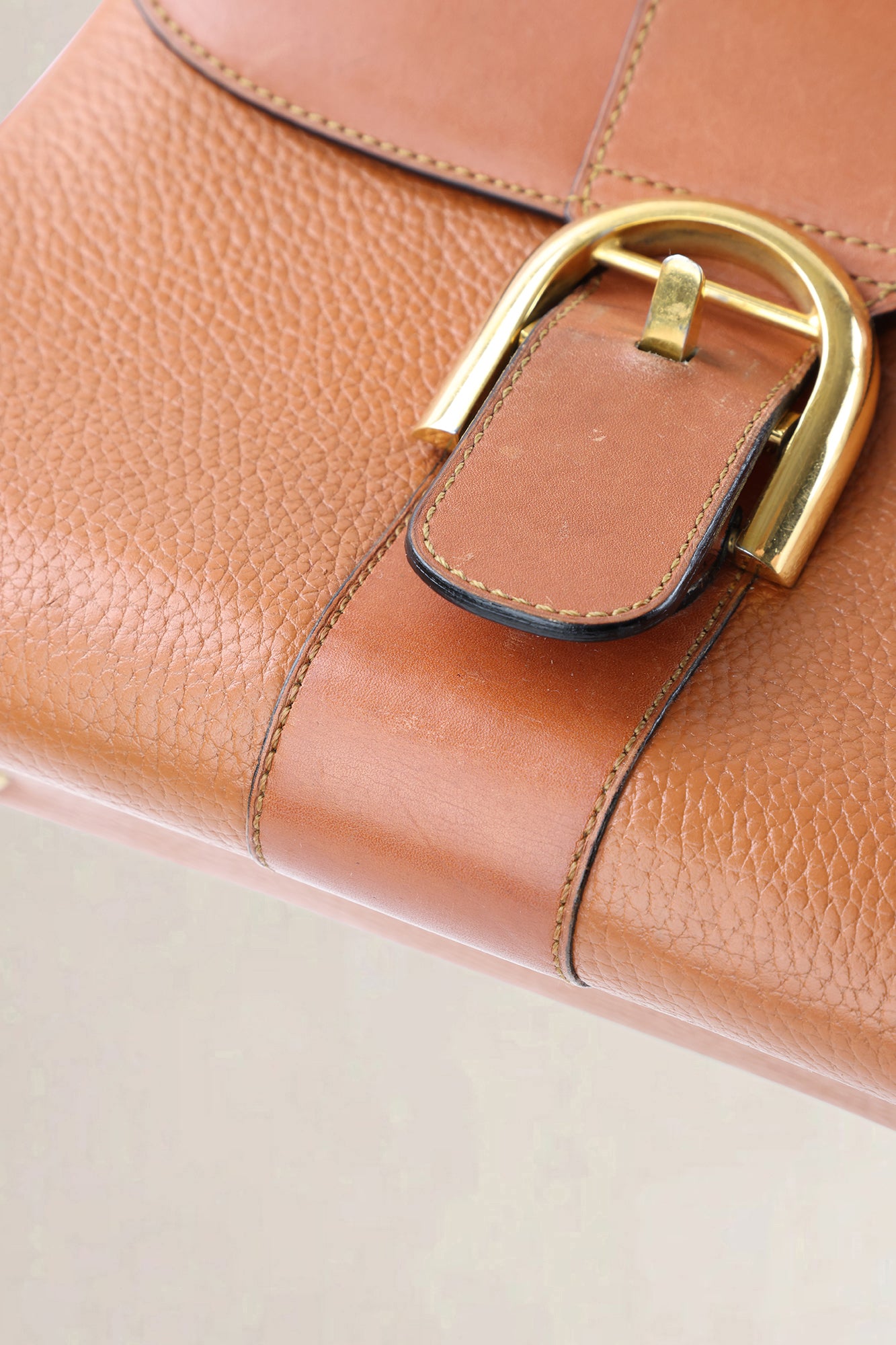 Delvaux Camel Jumping Calf Brillant PM Crossbody Bag
