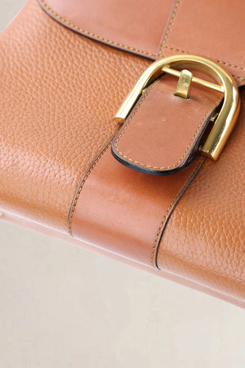 Delvaux Camel Jumping Calf Brillant PM Crossbody Bag