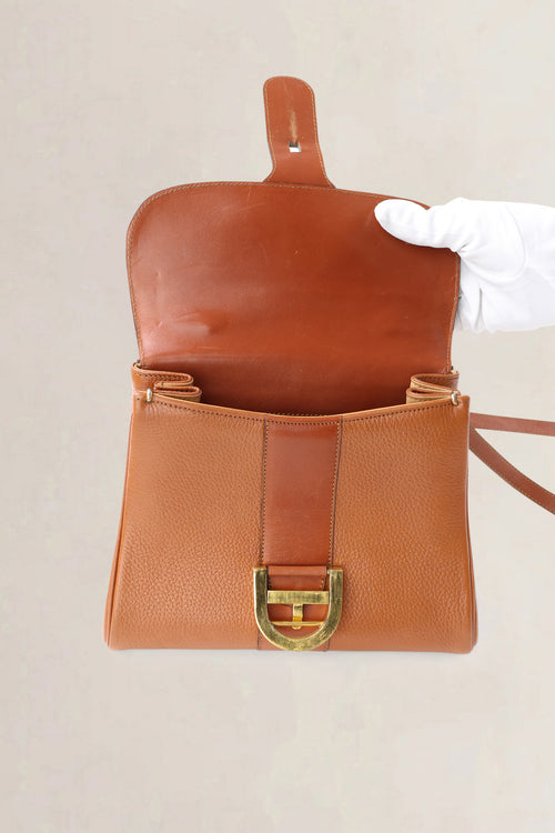 Delvaux Camel Jumping Calf Brillant PM Crossbody Bag