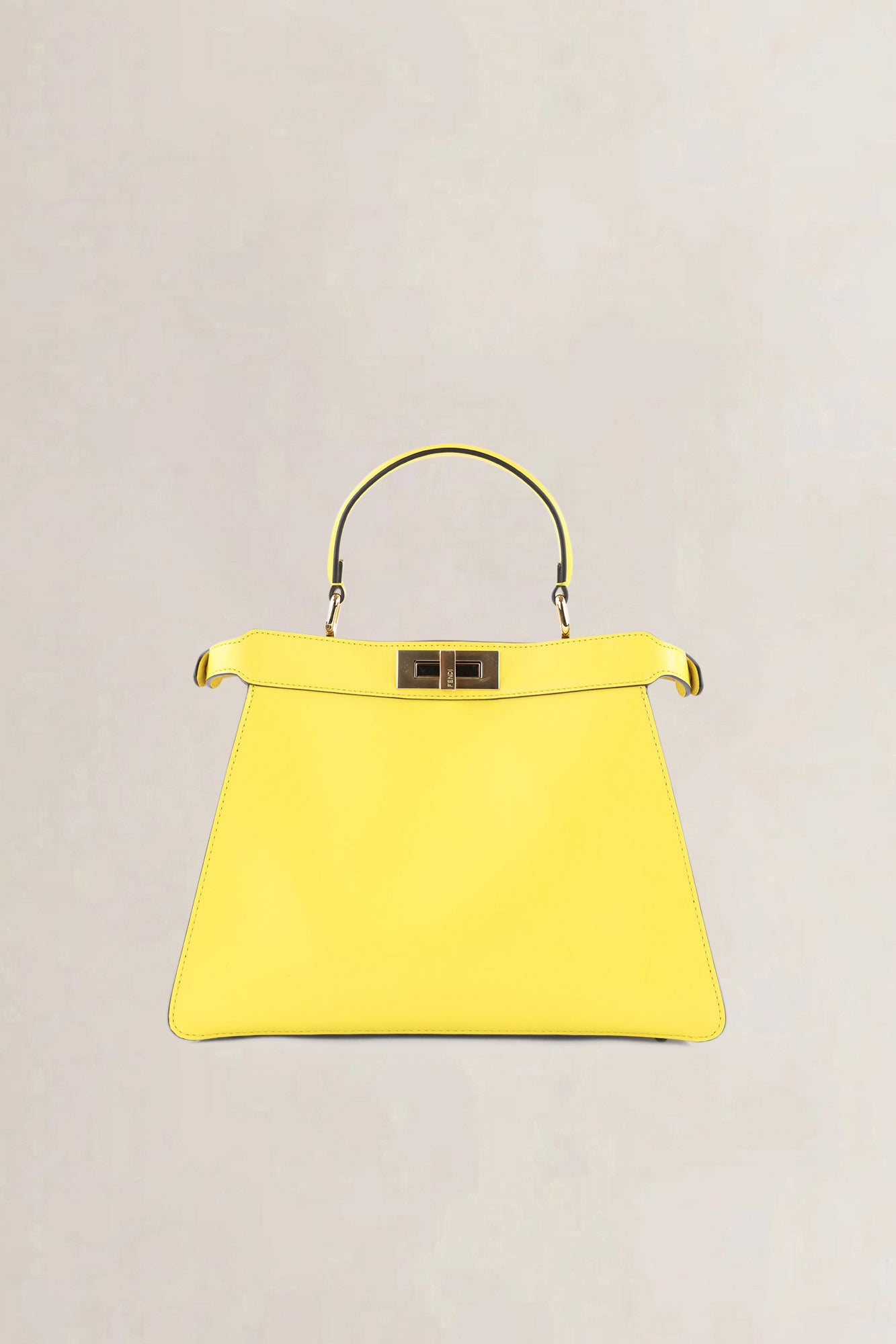 Fendi Yellow Peekaboo ISeeU Medium Crossbody Bag