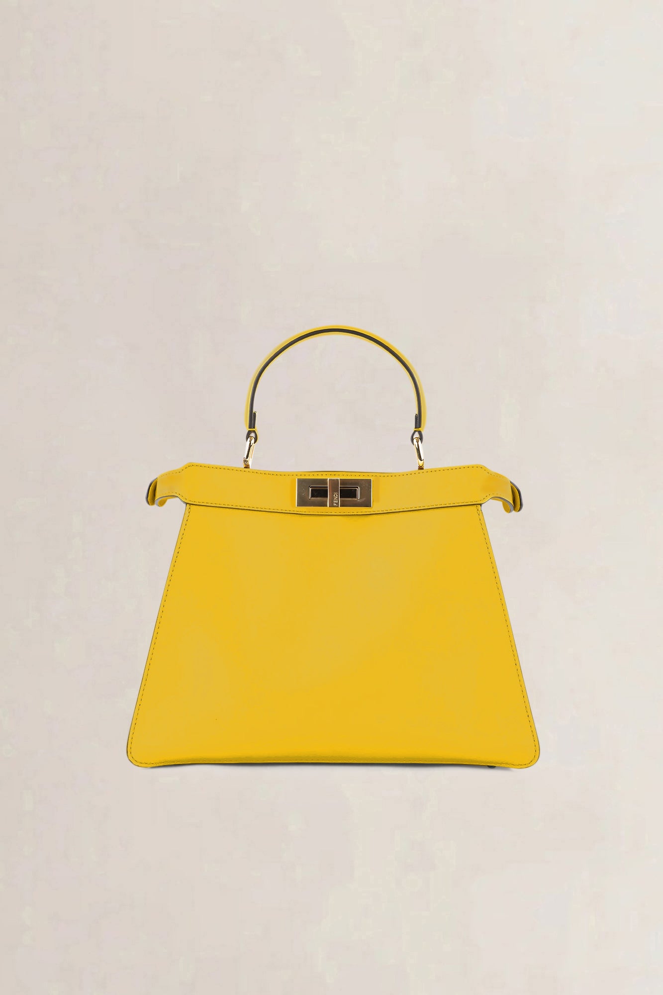 Fendi Yellow Peekaboo ISeeU Medium Crossbody Bag
