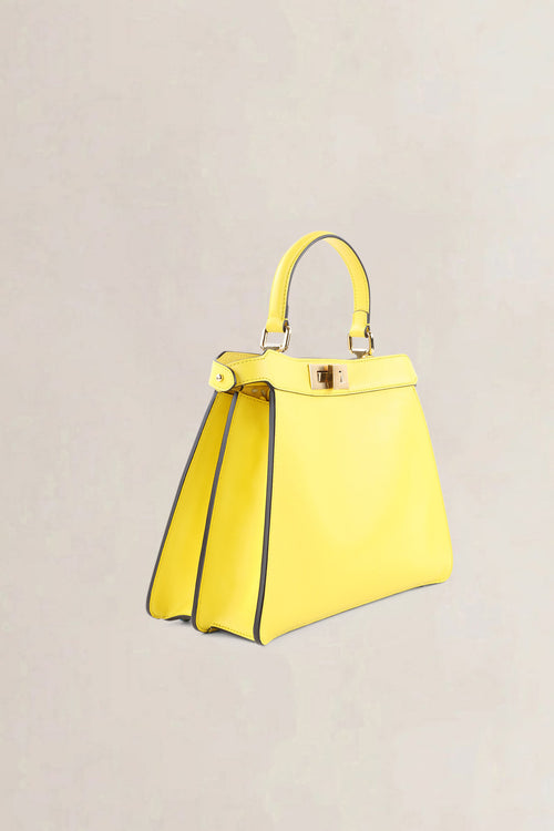 Fendi Yellow Peekaboo ISeeU Medium Crossbody Bag