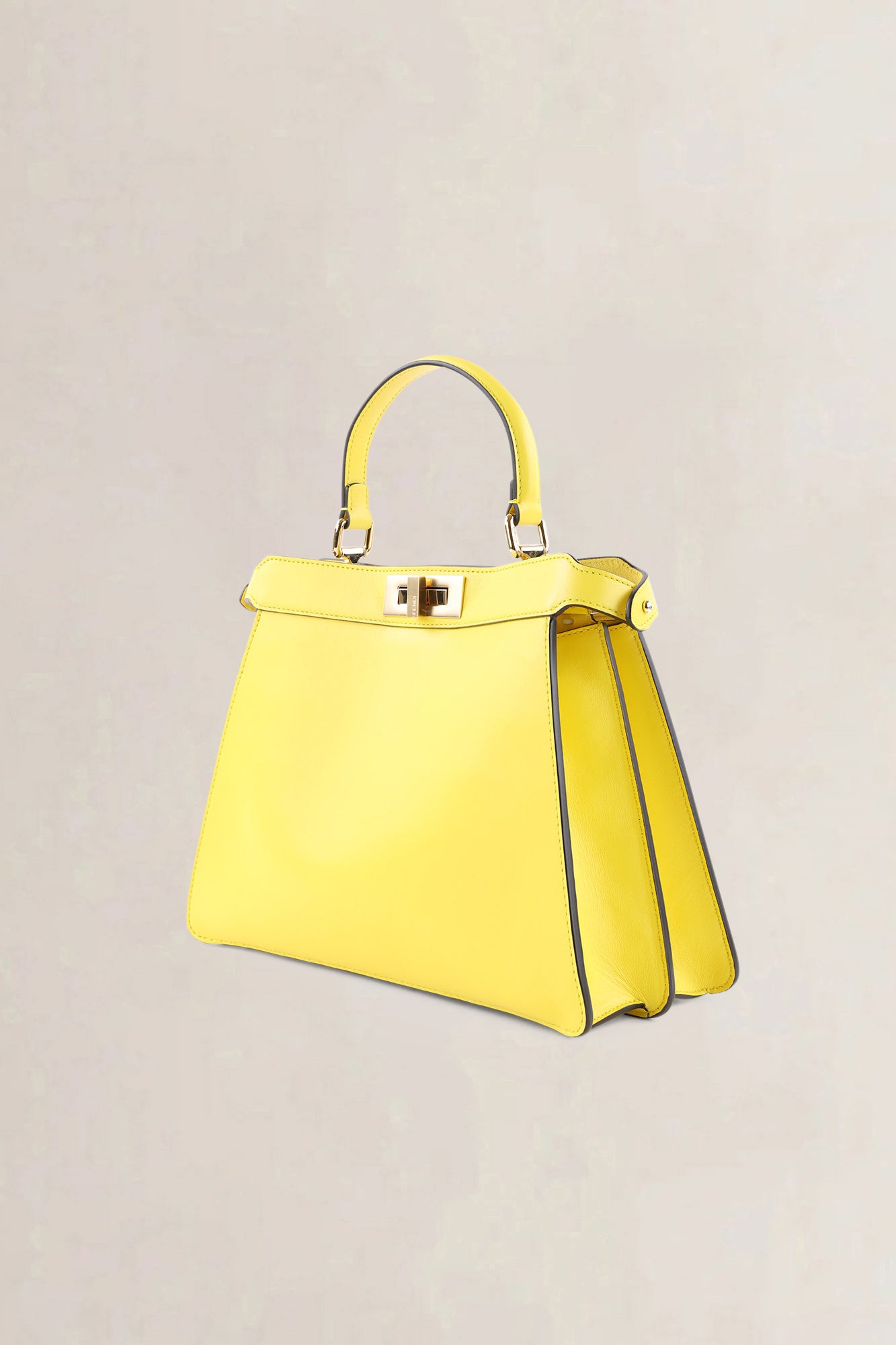 Fendi Yellow Peekaboo ISeeU Medium Crossbody Bag