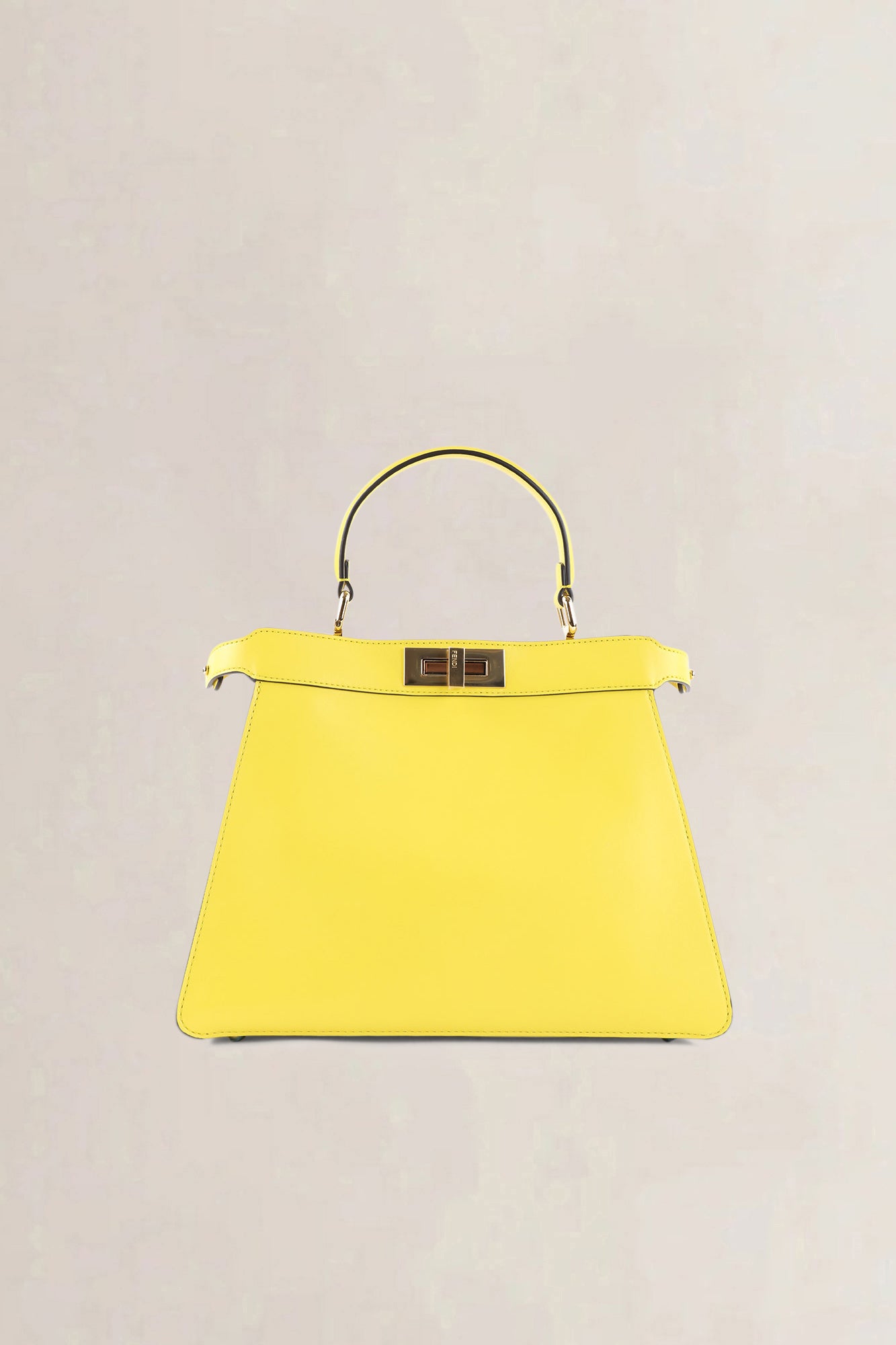Fendi Yellow Peekaboo ISeeU Medium Crossbody Bag