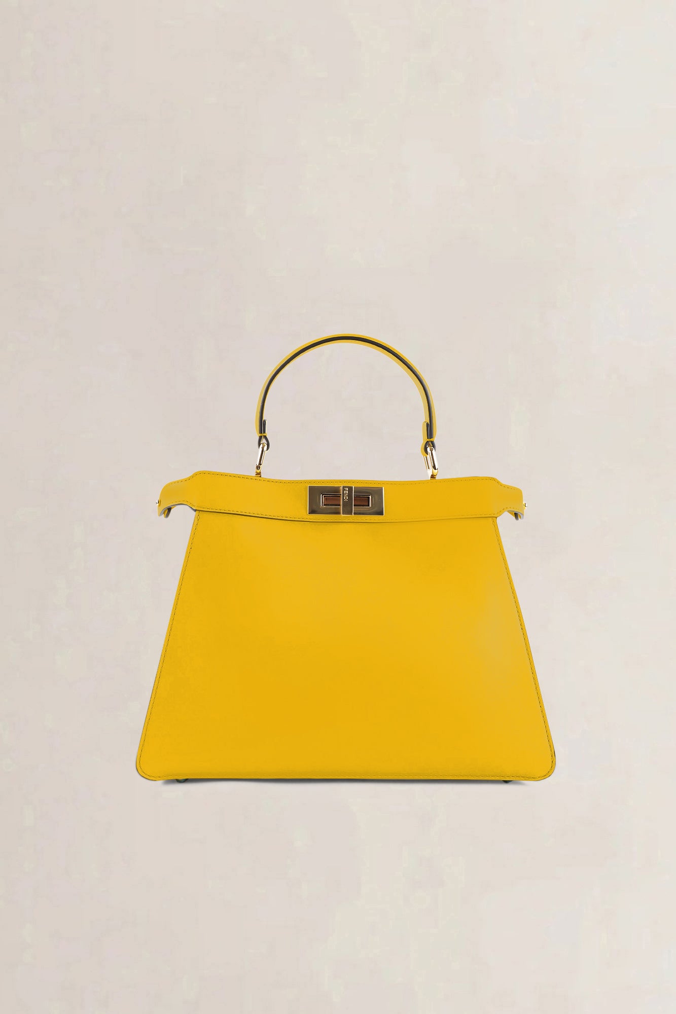 Fendi Yellow Peekaboo ISeeU Medium Crossbody Bag