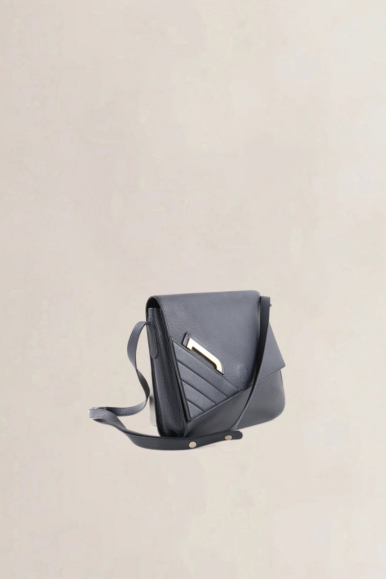 Delvaux Blue Jumping Calf Leather Dedain Crossbody Bag