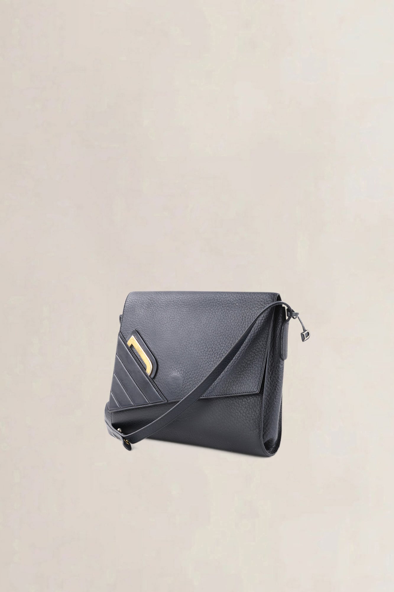 Delvaux Blue Jumping Calf Leather Dedain Crossbody Bag