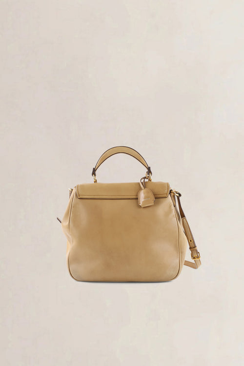 Miu Miu Beige Leather Crossbody Bag