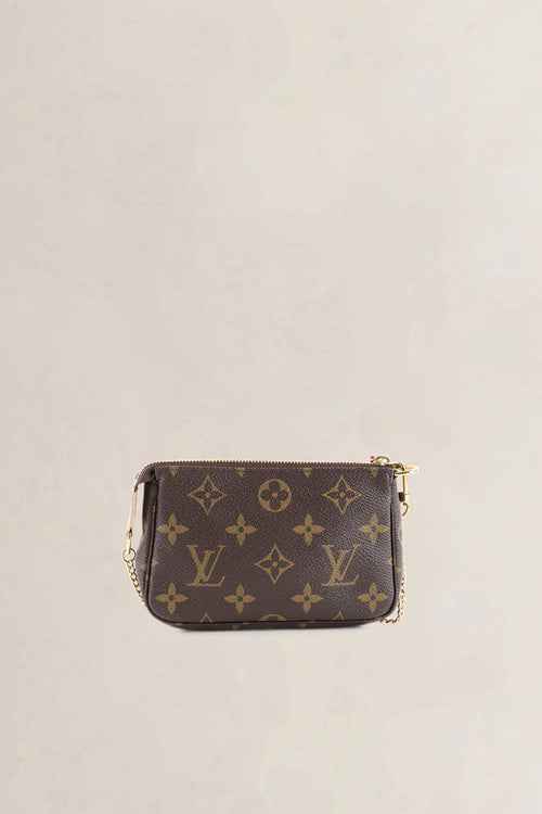 Louis Vuitton Brown Monogram Coated Canvas Mini Pochette