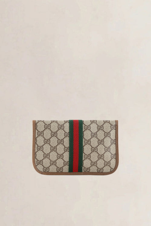 Gucci Beige & Brown GG Canvas Pochette