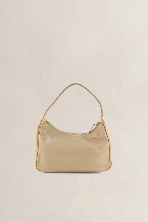 Prada Beige Nylon Shoulder Bag