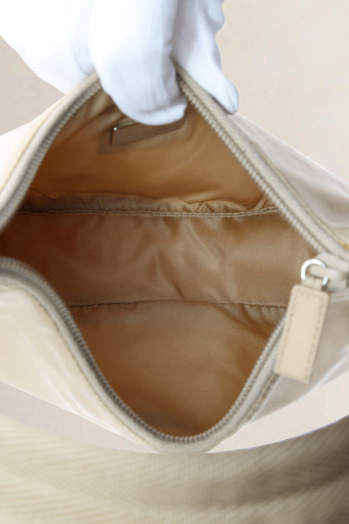 Prada Beige Nylon Shoulder Bag