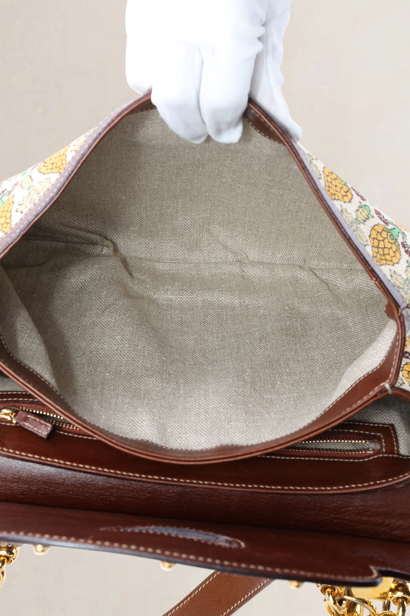 Gucci GG Canvas Peggy Bamboo Crossbody Bag