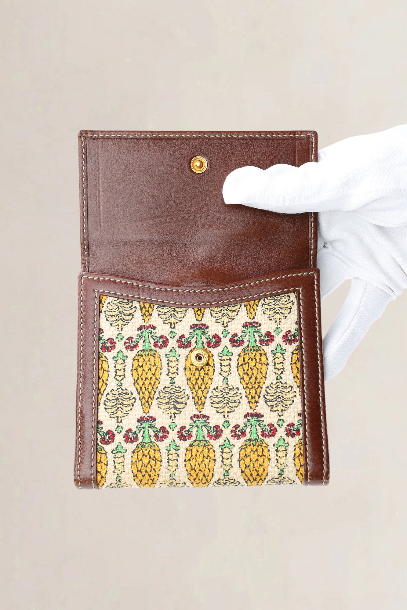 Gucci Brown GG Canvas Peggy Wallet