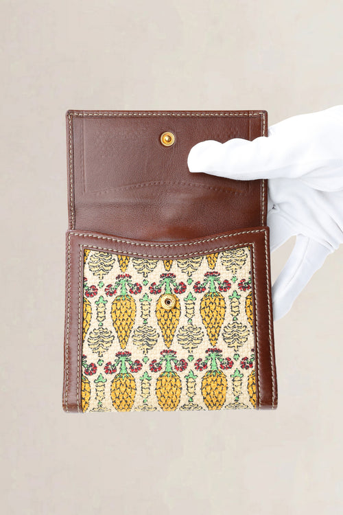 Gucci Brown GG Canvas Peggy Wallet