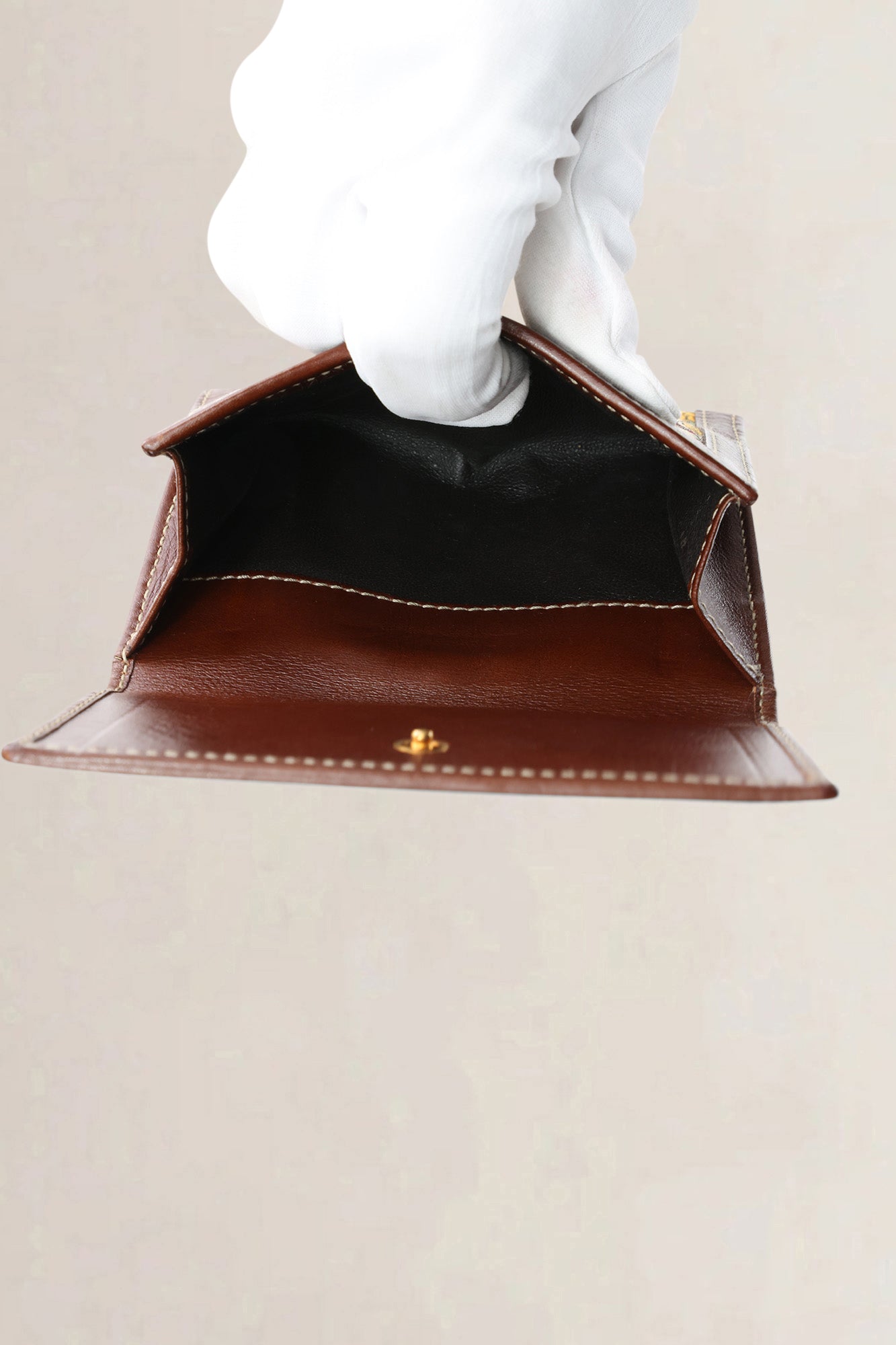 Gucci Brown GG Canvas Peggy Wallet