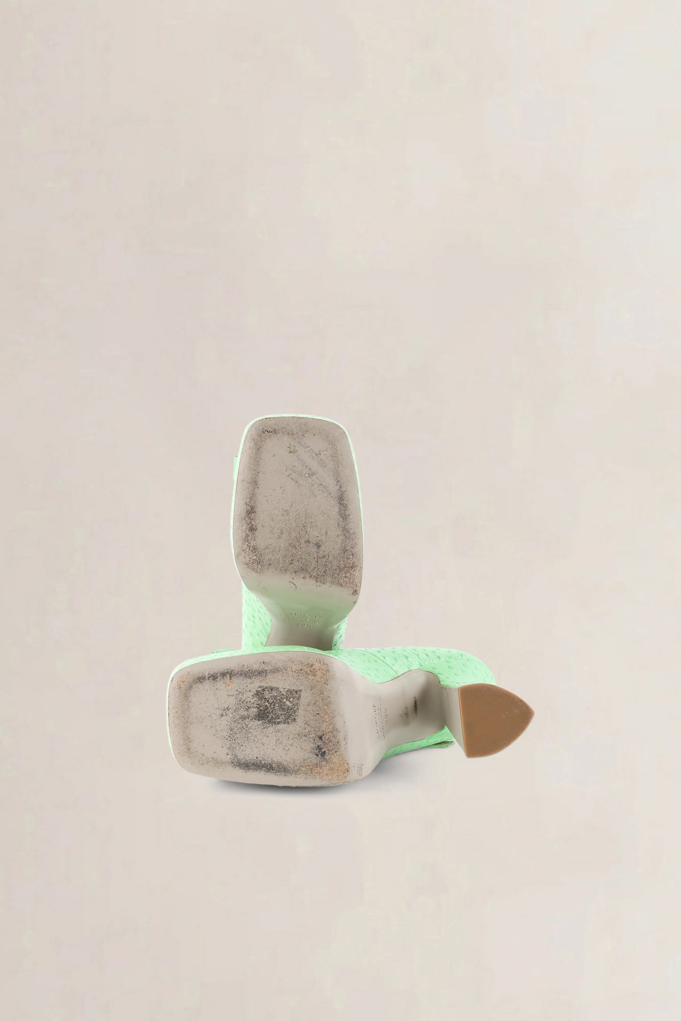 Morobé Pastel Green Heels