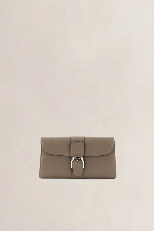 Delvaux Tourterelle Brilliant Long Wallet On Chain