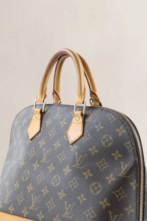 Louis Vuitton Brown Monogram Alma Top Handle Bag