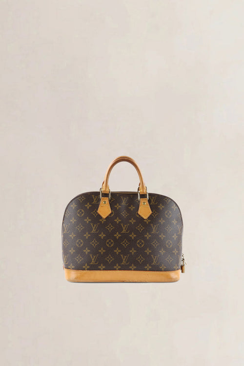 Louis Vuitton Brown Monogram Alma Top Handle Bag