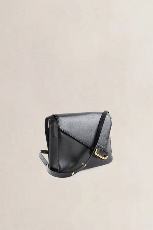 Delvaux Black Leather Romeo Crossbody Bag