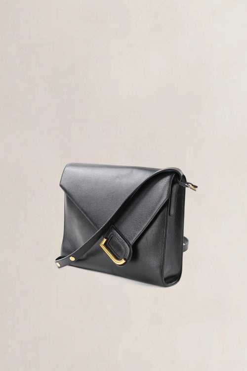 Delvaux Black Leather Romeo Crossbody Bag